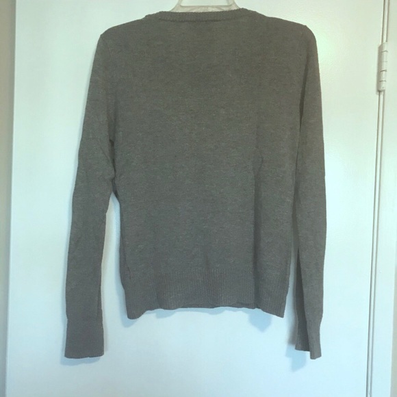 Merona grey leopard print sweater, Medium - Picture 4 of 4